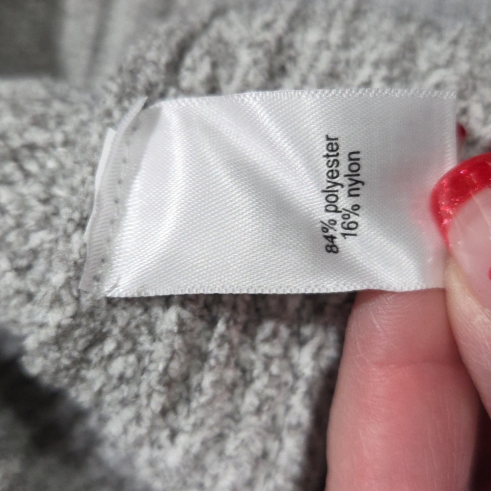 Maurices Gray Chenille Patchwork Oversized Pullov… - image 8